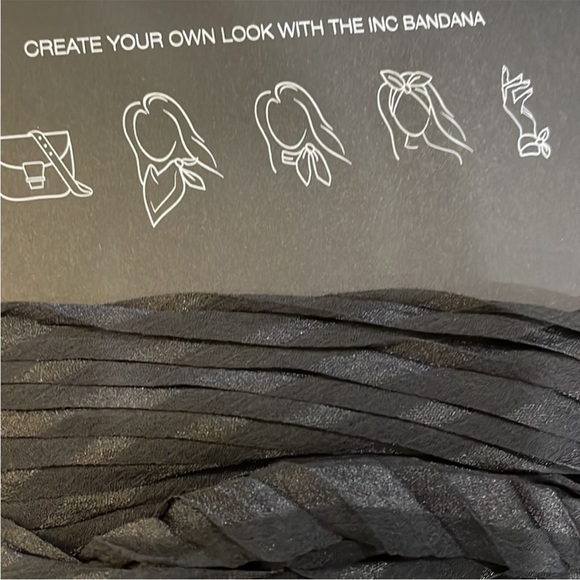 NWT Macy’s INC Neck Scarf Pleated Maroon/Wine/Burgundy - Picture 2 of 6